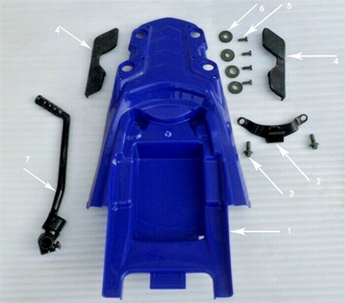 X-Pro Hawk 250 Carb Model Kick Start Lever (#7 in diagram) Factory Original