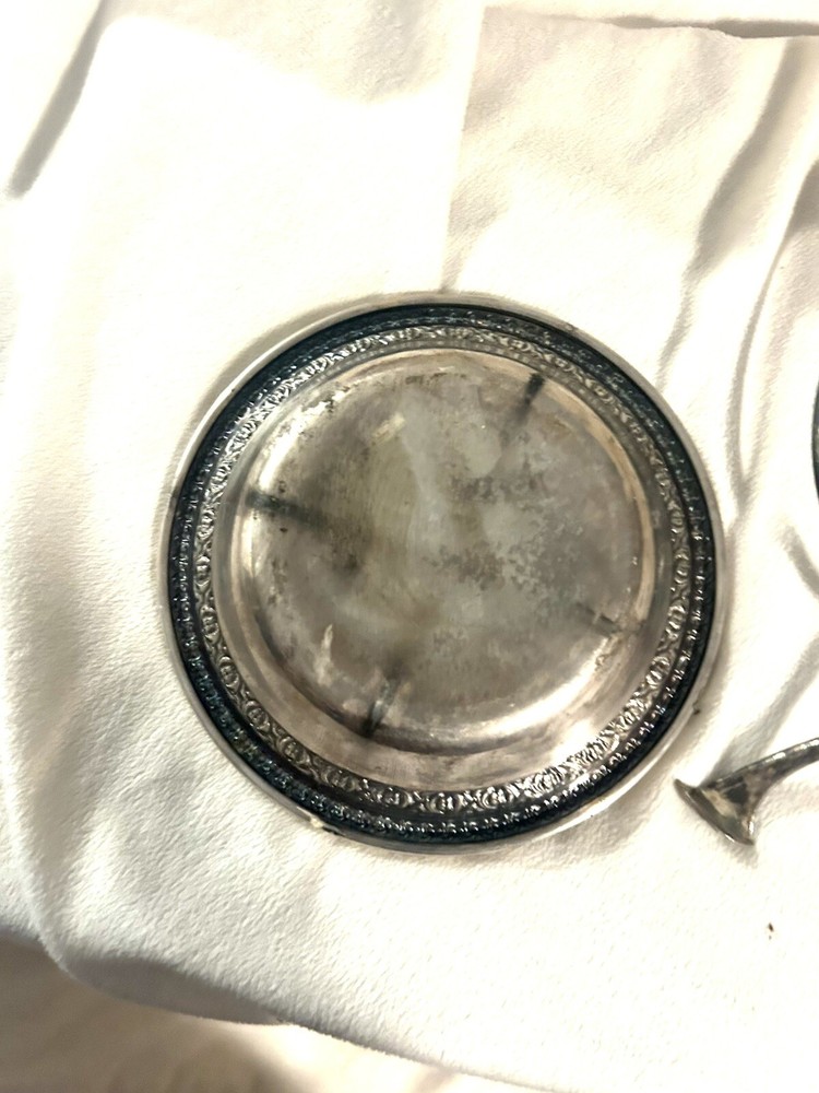 Silver Plated Candy Dish: Reed & Barton 2pc Item