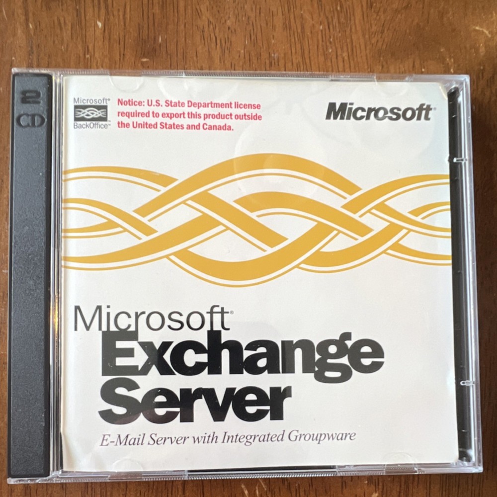 Microsoft Exchange Server 4.0 CD-ROM Standard License 5 CAL Windows NT Mac