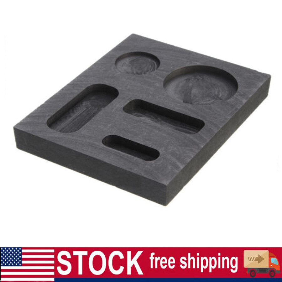 Graphite Ingot Mold for Gold Silver Copper Tin Melting Casting Refining