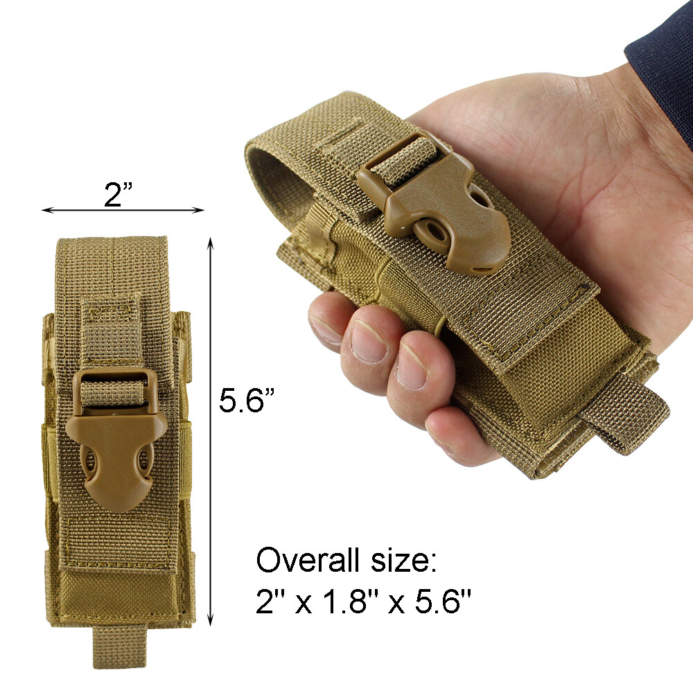 Molle Tactical Tools Pouch Holster Backpack Attchment Pouch for Knife Flashlight