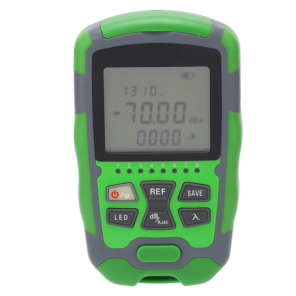 Optical Fiber Power Meter ‑70~+10dbm Digital Display Optic Cable Tester Tool