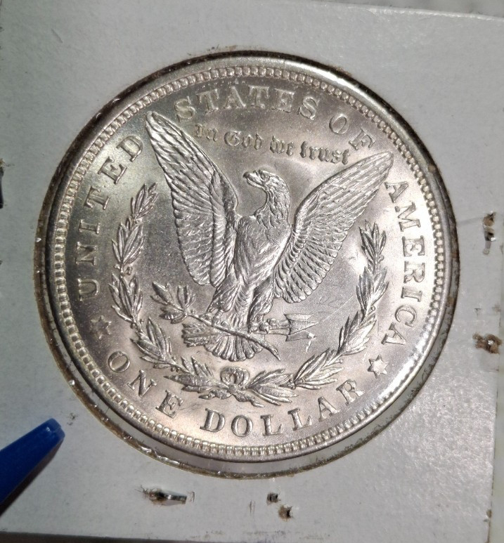 1921 Morgan Dollar, 90% Silver, Uncirculated