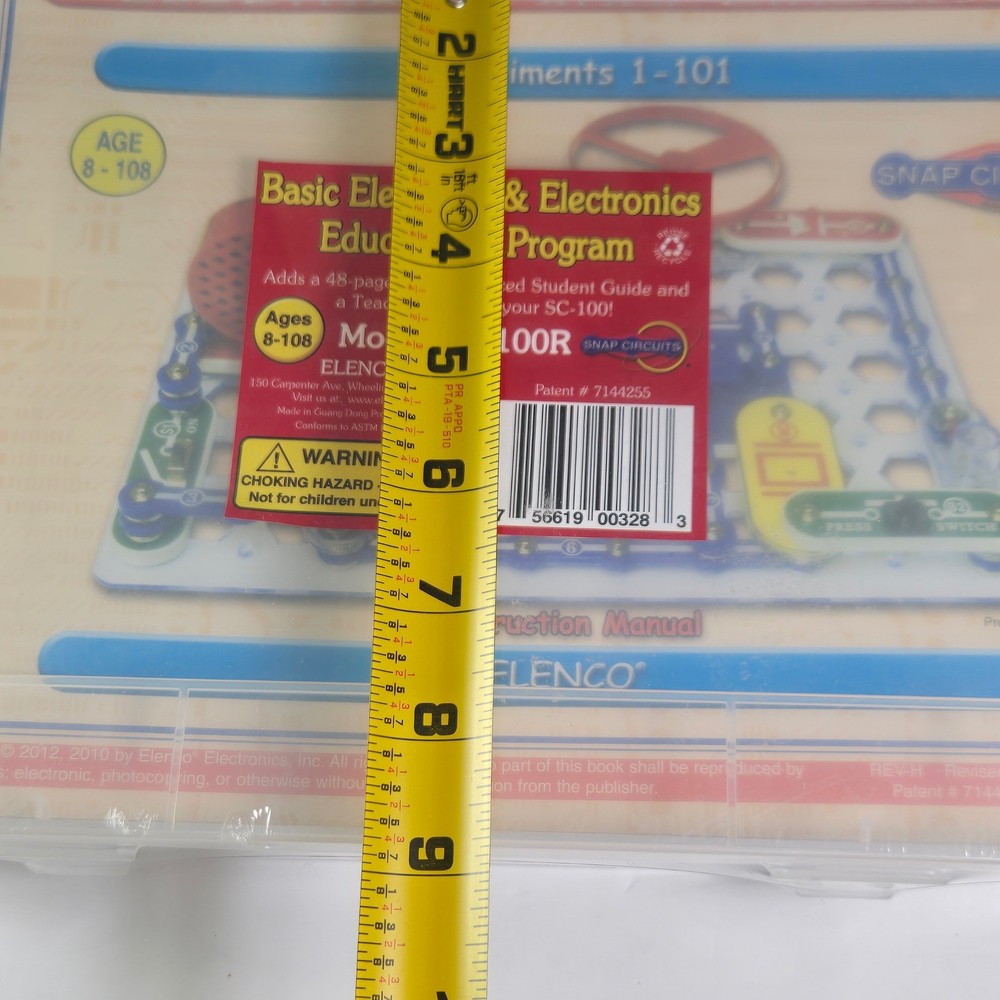 Elenco Snap Circuit SC100R Basic Electricity Electronics Educational Program Kit