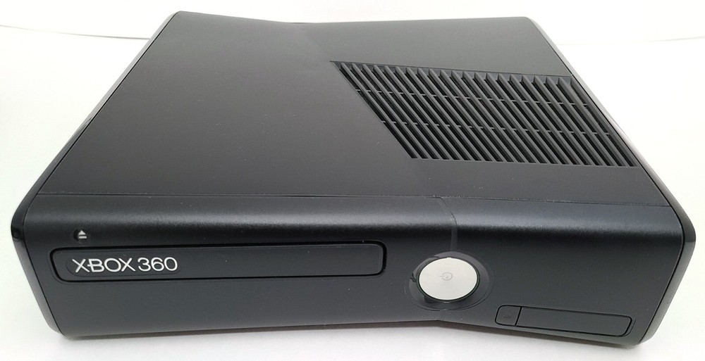 Microsoft XBOX 360 SLIM Black Video Game Console System Bundle Set Kit Xbox 360S