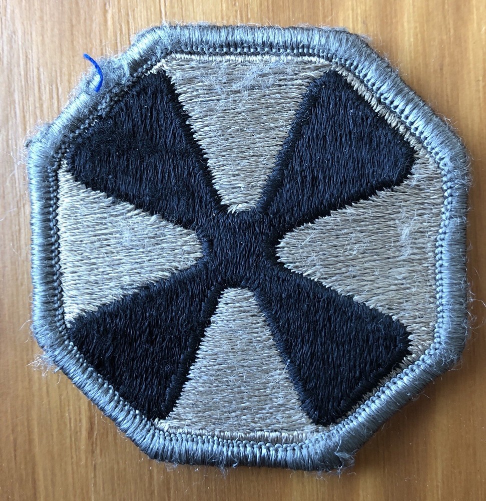 U.S. Army, 8th Army, Hook Backing Subdued Patch