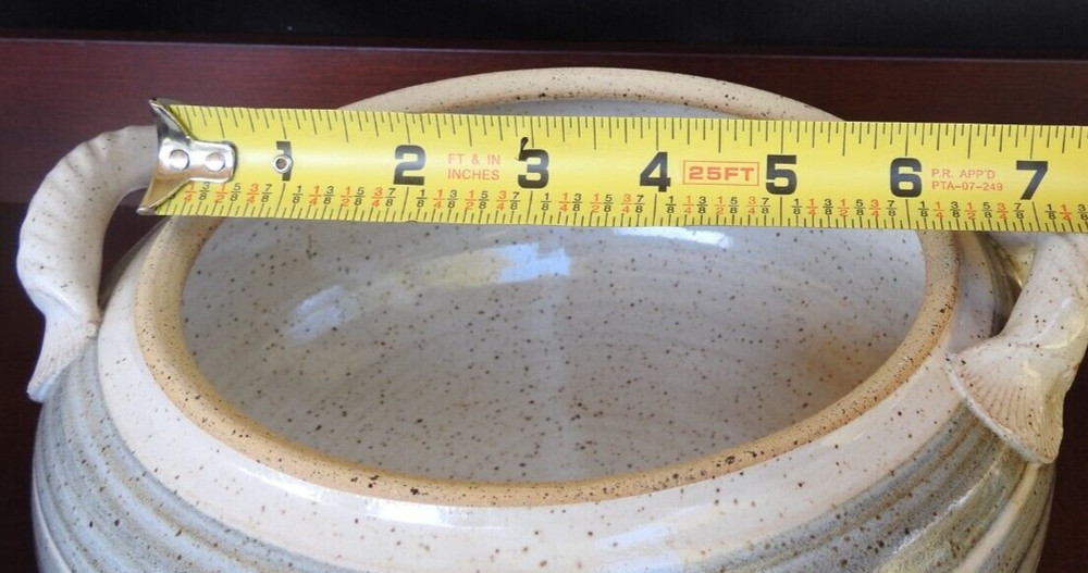 Pottery Covered Casserole Potters Mark