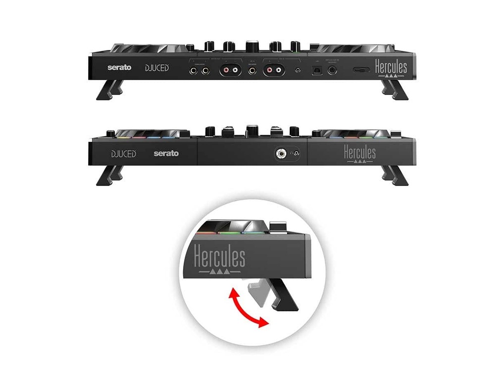 Hercules DJControl Inpulse 500: 2-deck USB DJ controller for Serato and...