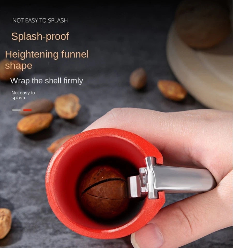 Nut Cracker Bottle Style Ergonomic Walnut Pecan Opener Sheller Tool 1-Pack
