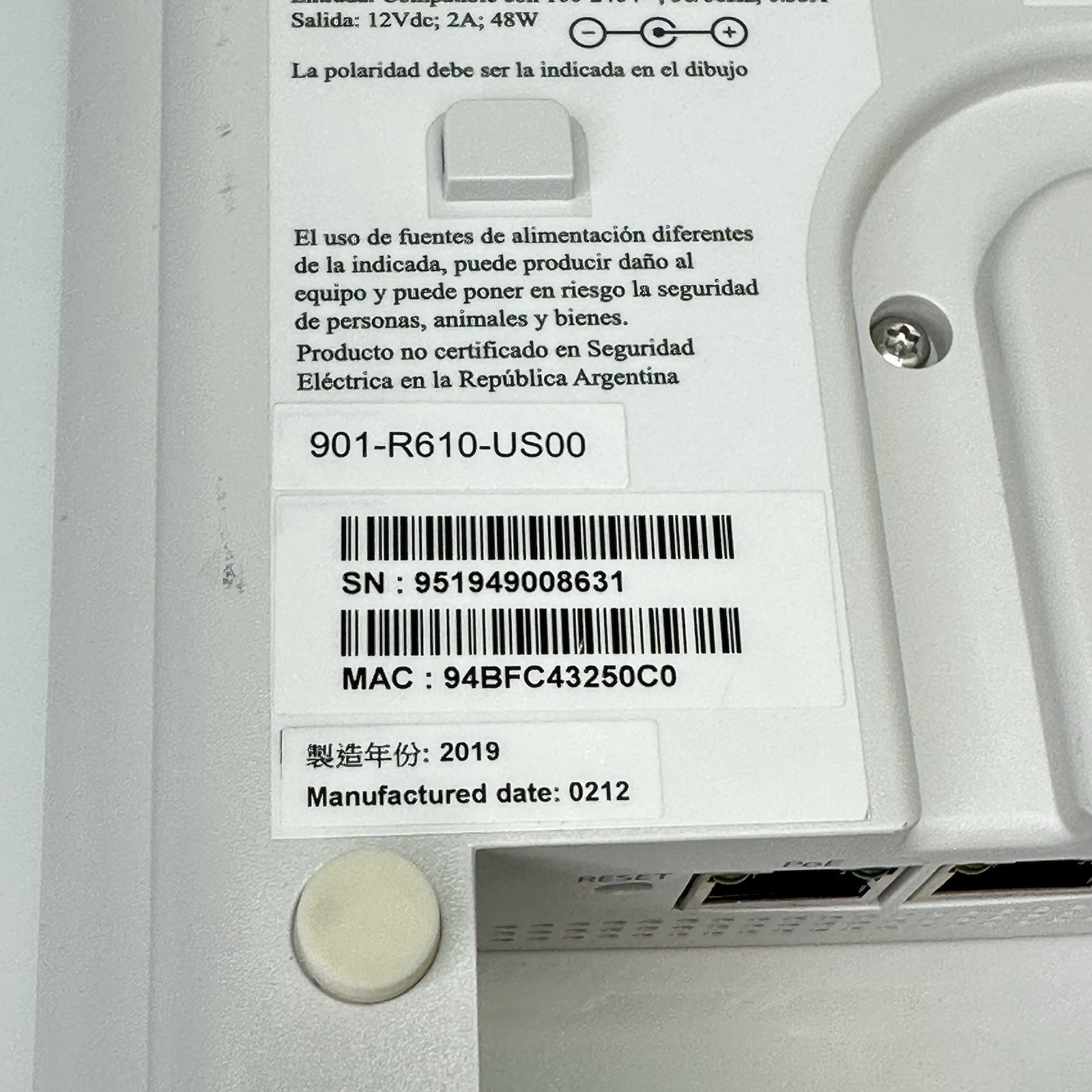 Ruckus R610 802.11ac Indoor Access Point – Used, Free Shipping