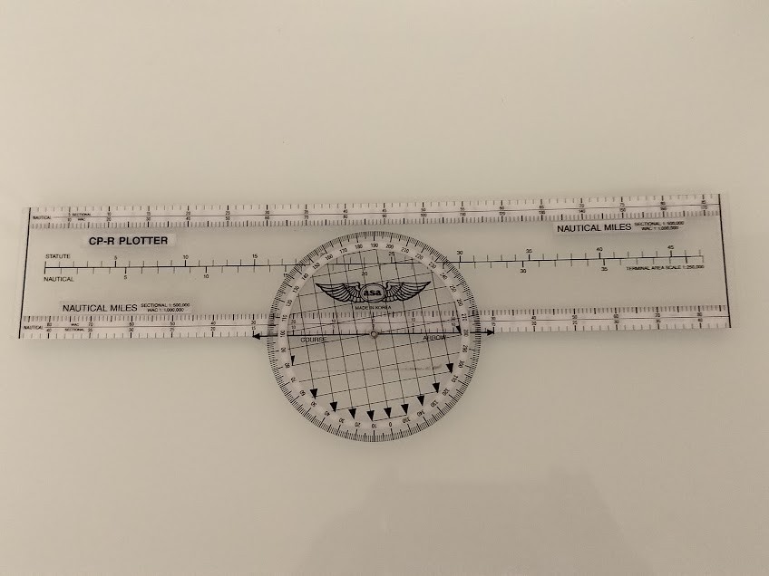 ASA Publications CP-R Rotatable-Asimuth Navigation Plotter Clear Plastic Measuri