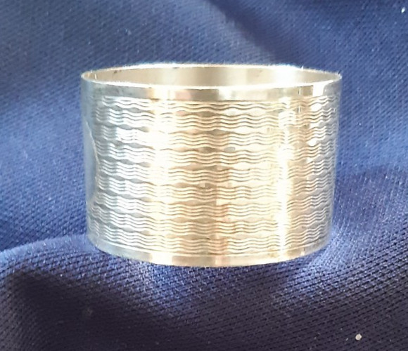 Sterling Silver Round Napkin Ring Birmingham 1944