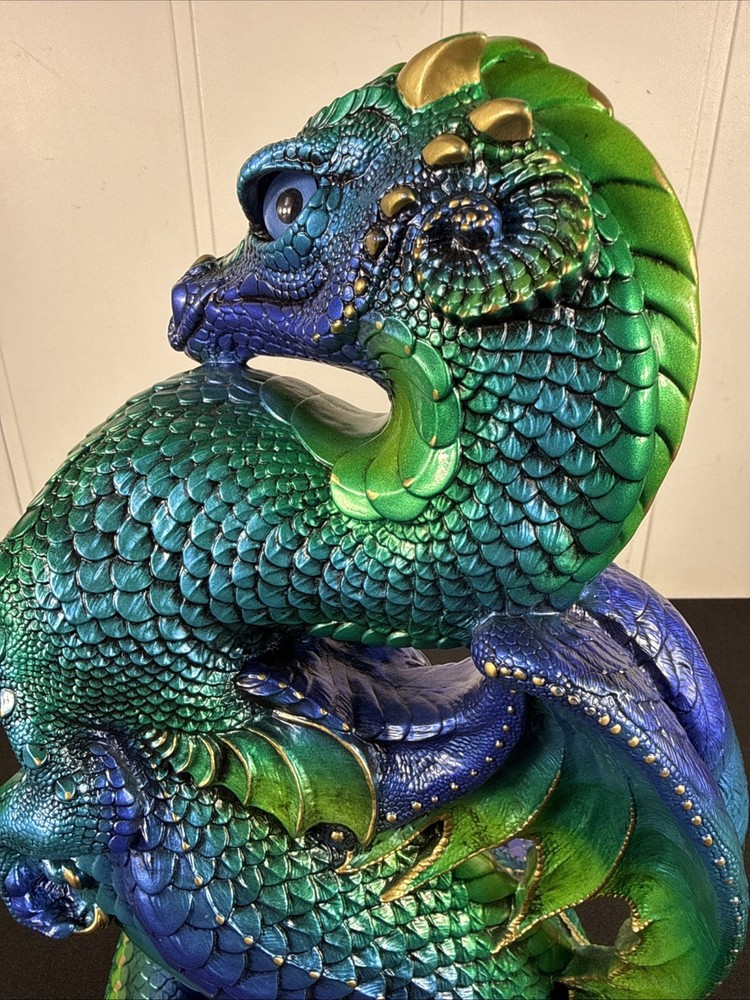 Windstone Editions Emperor Dragon Emerald Peacock