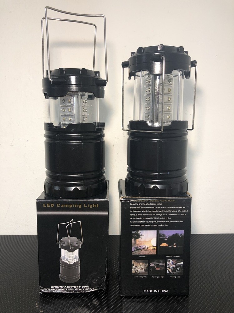 LED Camping Lantern,Ultra Bright Portable Collapsible Water-proof Light (2-Pack)