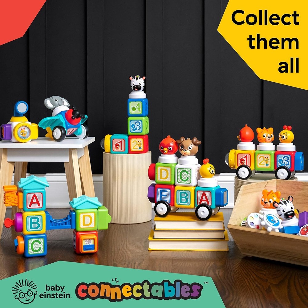 Baby Einstein Connectables 11 Piece Set STEAM Learning Magnetic Blocks