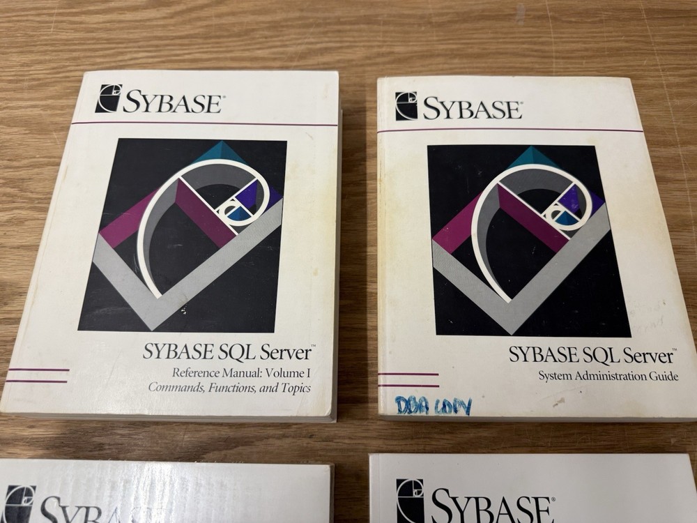 SYBASE SQL Server Refrence Manuals Admin Guide Books Open Client Books Lot