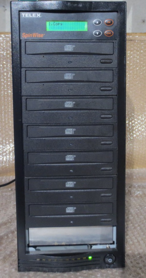 Telex SpinWise 7 Drive Bays CD duplicator 7-52H