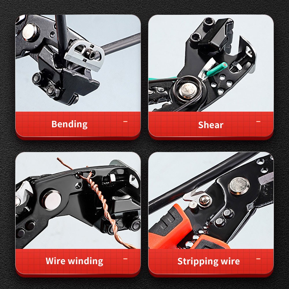 Multifunctional Quickstrip Magnify Wire Stripper Tool TL