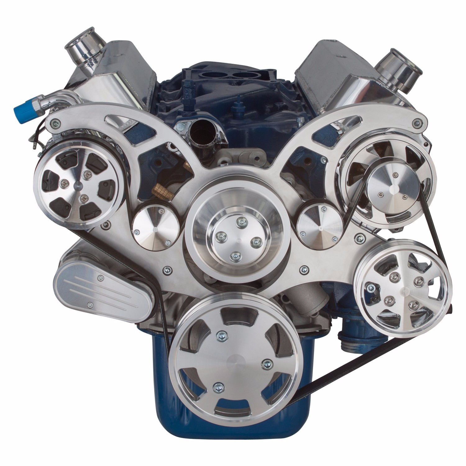 Small Block Ford 289 302 351W Serpentine Pulley A/C PS System SBF All Inclusive!