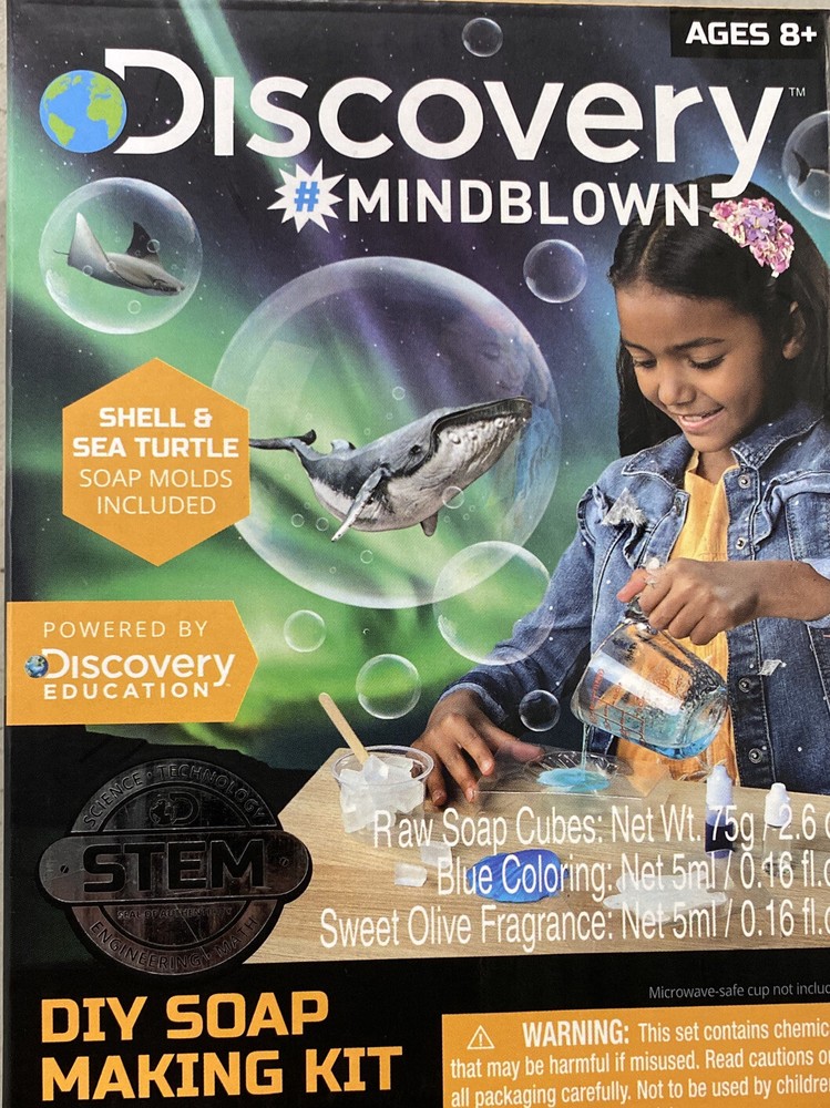 Discovery DIY Soap Making Kit STEM Science Tech Experiment #Mindblown 8+ New