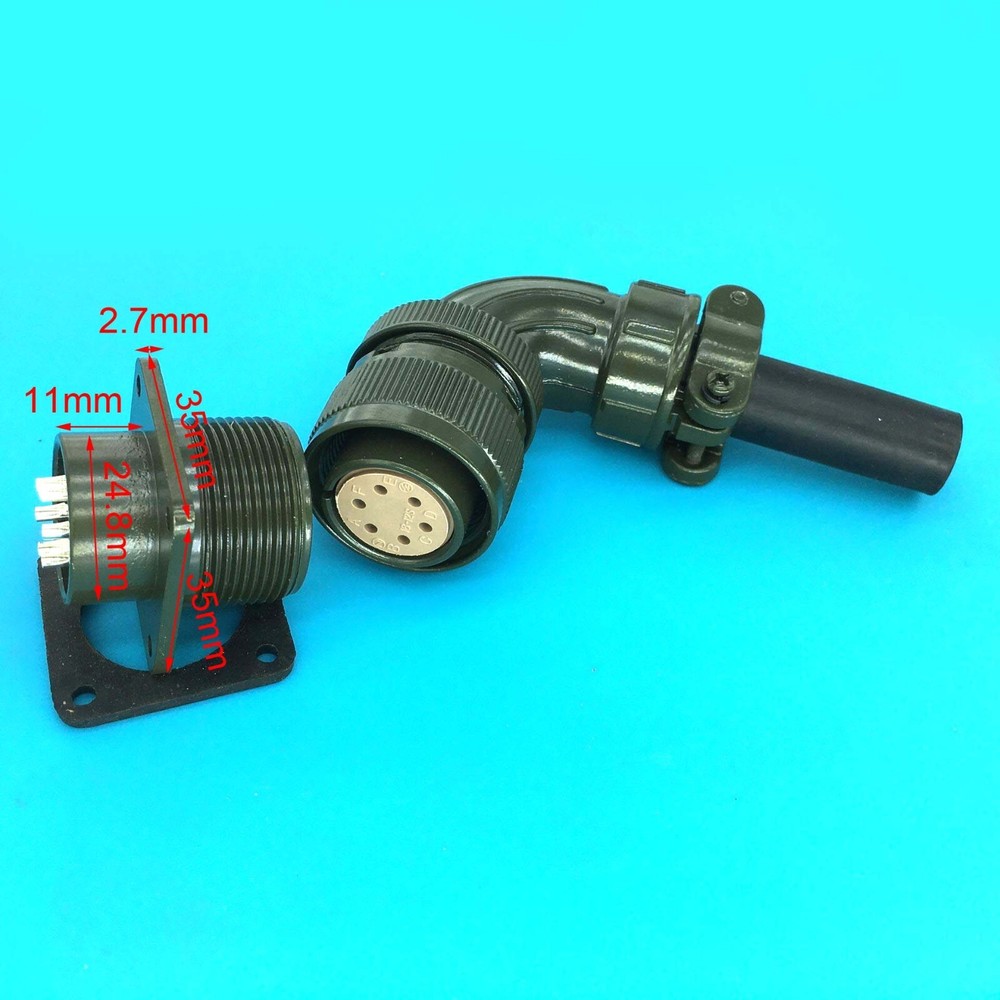 set 90° Encoder plug servo motor connector MS3102A18-12P 3108A18-12S 6-core 6pin