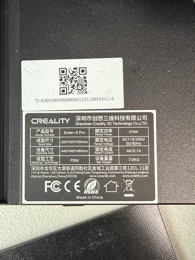 Creality Ender-3 Pro 3D printer w/ Extra Glass Bed and Auto Leveling