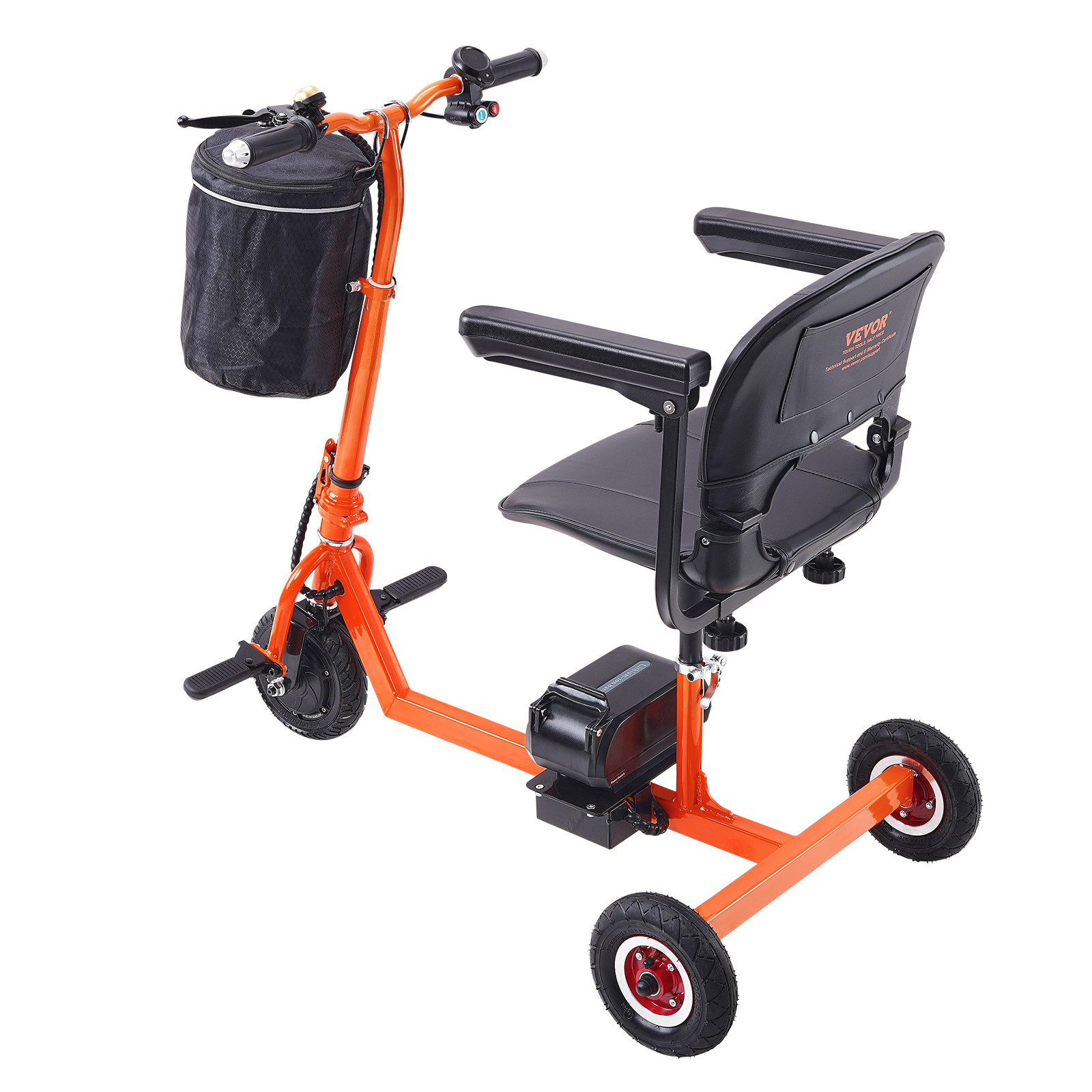 Portable 3 Wheel Mobility Scooter for Seniors 12 Mile Range Max 330LBS