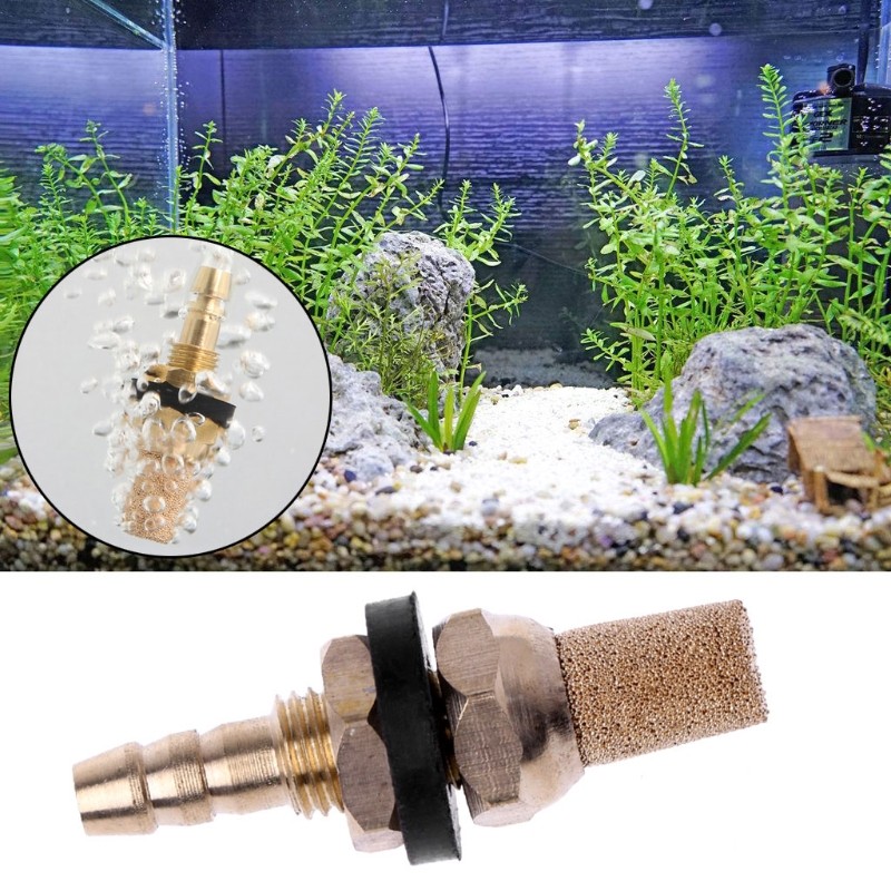 Air Stone Small Aerator Copper Bubble Stones Diffuser Fish Tanks