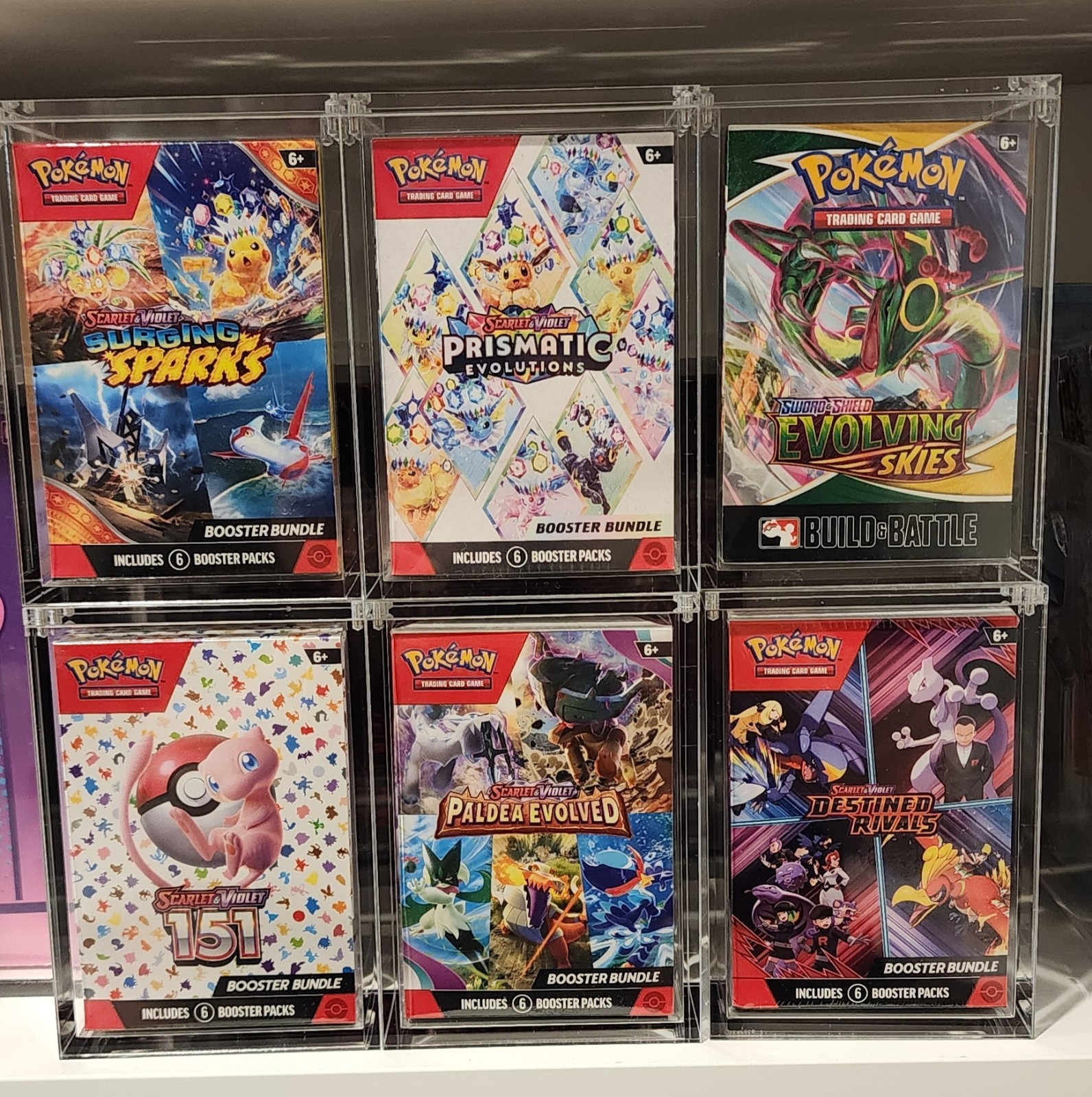 Pokemon Magnetic Booster Bundle Acrylic Case! Pokémon Card Protective Display!