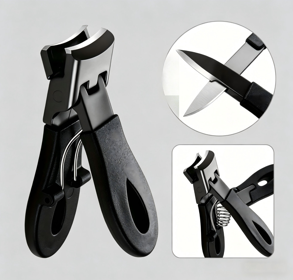 Wide Blade Nail Clipper Effortless Smooth Cut for Wide Thick Nails Sharp Durable