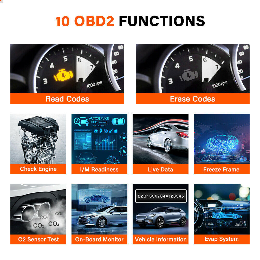 LAUNCH U400 OBD2 Scanner Code Reader Injection ENGINE System OIL EPB Diagnostic