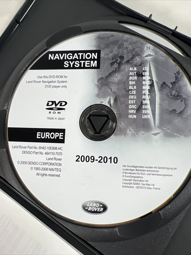Land Rover/Range/Discovery Navigation Disc O7-10 See Notes And Pictures