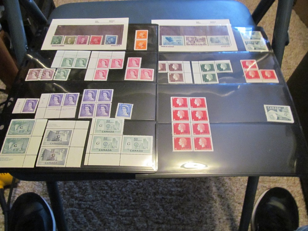 Canada "G" Overprinted Stamps