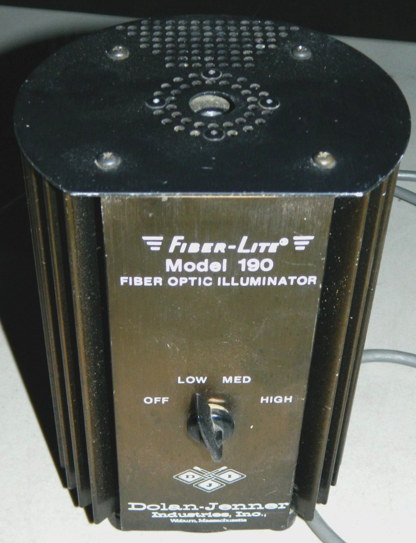 Dolan Jenner Fiber-Lite 190 Fiber Optic Illuminator w/ Light Guide 50W 115VAC