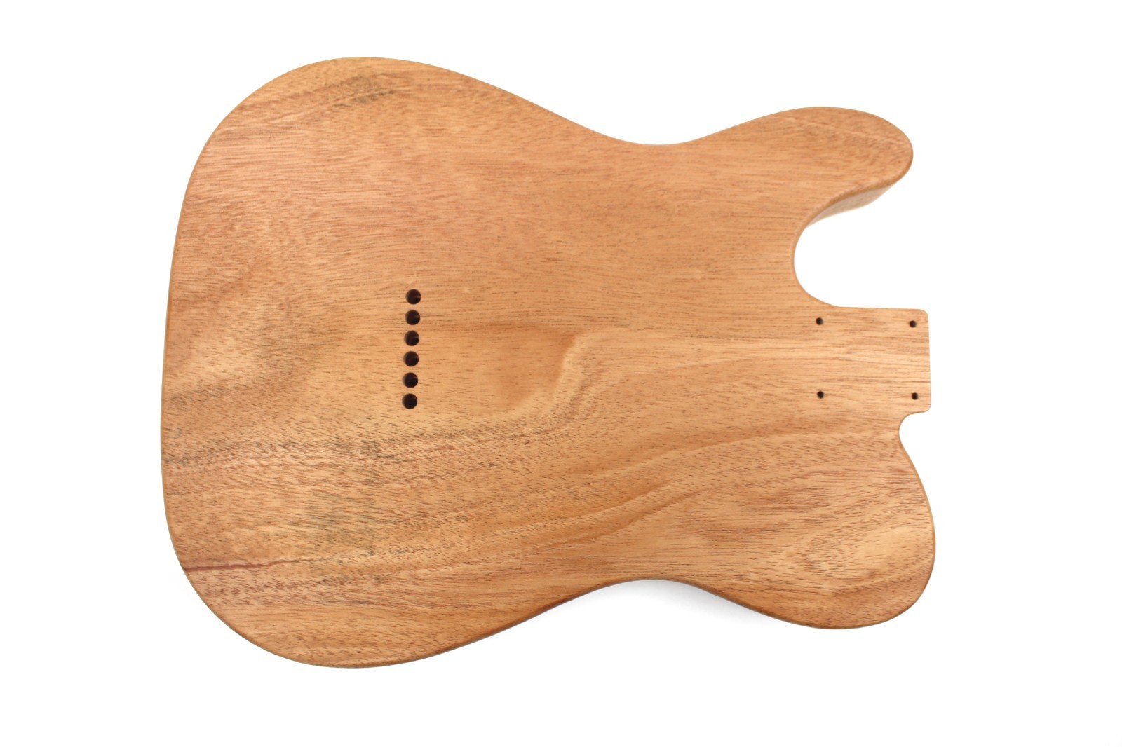 Guitar Body - T-Style - Curly Maple on Mahogany 1 Piece- Fits Fender Telecaster