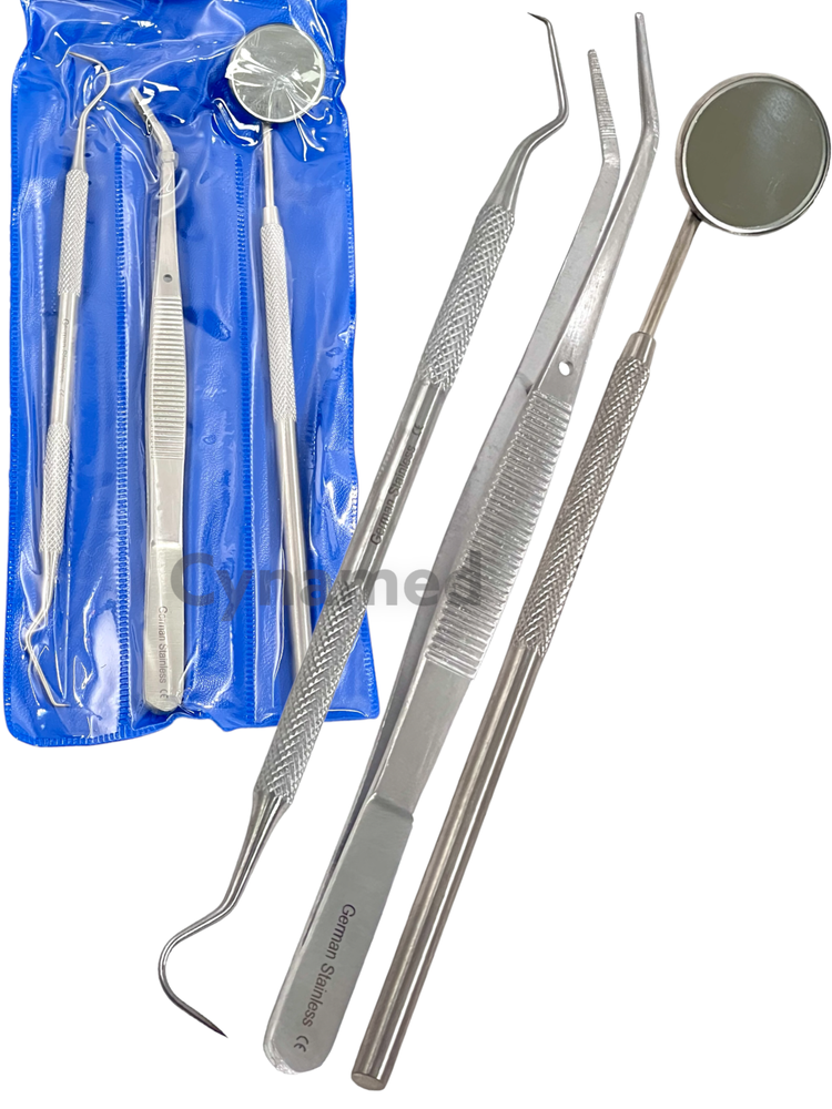 NEW 48 Instruments Basic Dental Set Mirror Explorer College plier -German Grade