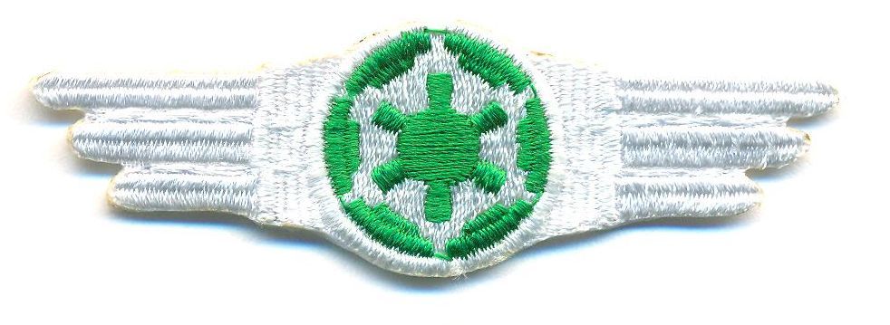 STAR WARS GREEN PILOT WINGS PATCH - STW54