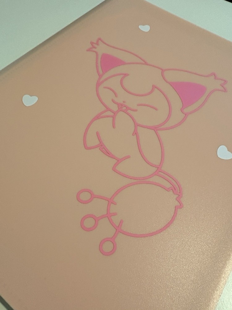 9 Pocket - Strap Binder - 360 Side Loading - Pink Skitty