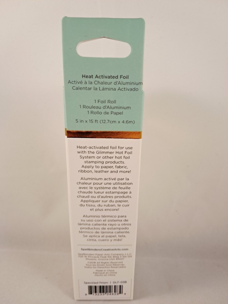 Spellbinders Hot Foil Roll Glimmer, Speckled Prism