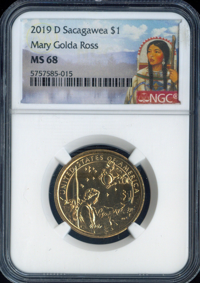 2019-D Sacagawea Dollar NGC MS68 MAC Quality
