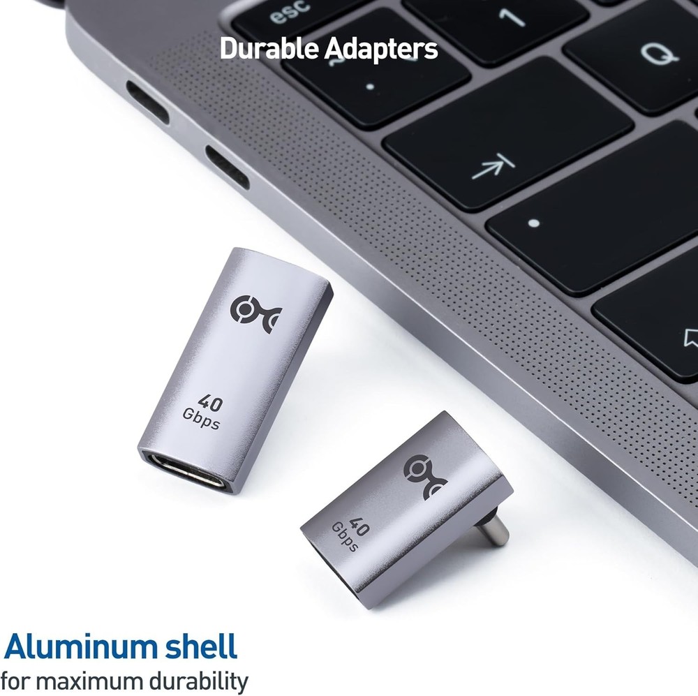 Cable Matters Combo-Pack 40Gbps Vertical Right Angle USB-C Adapter Kit