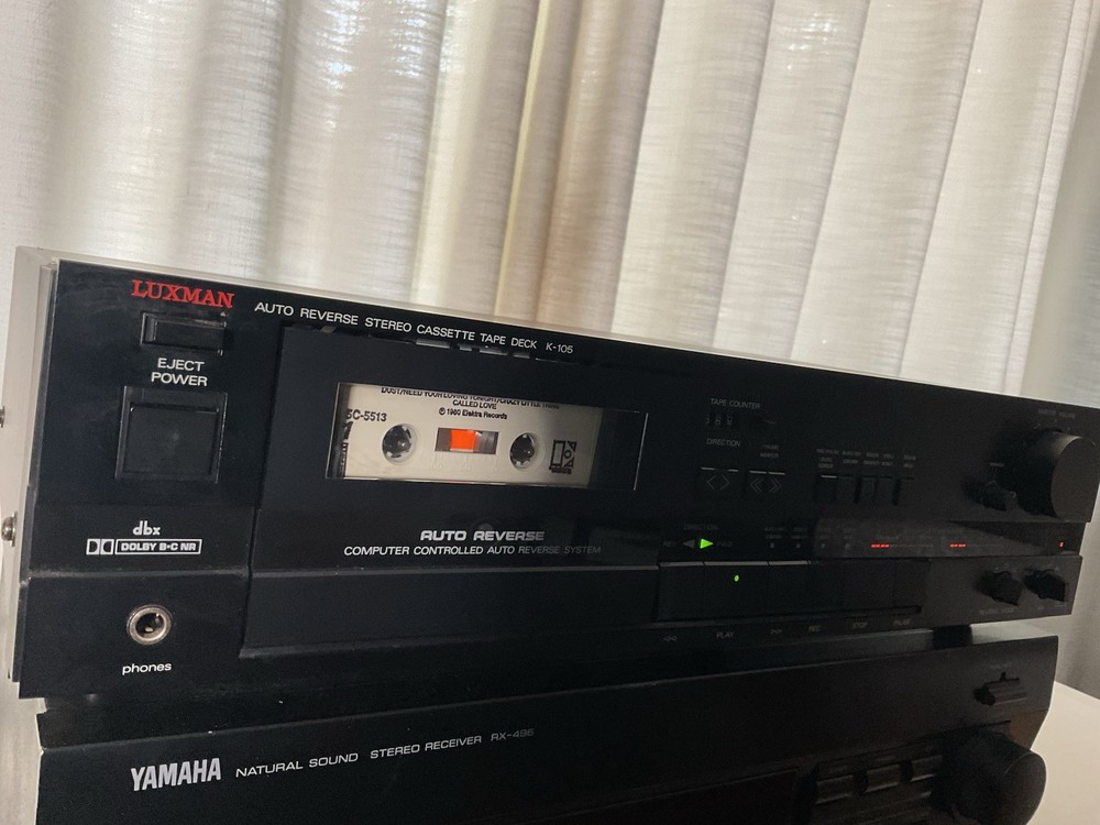 Vintage Working Luxman K-105 Auto Reverse Stereo Cassette Deck