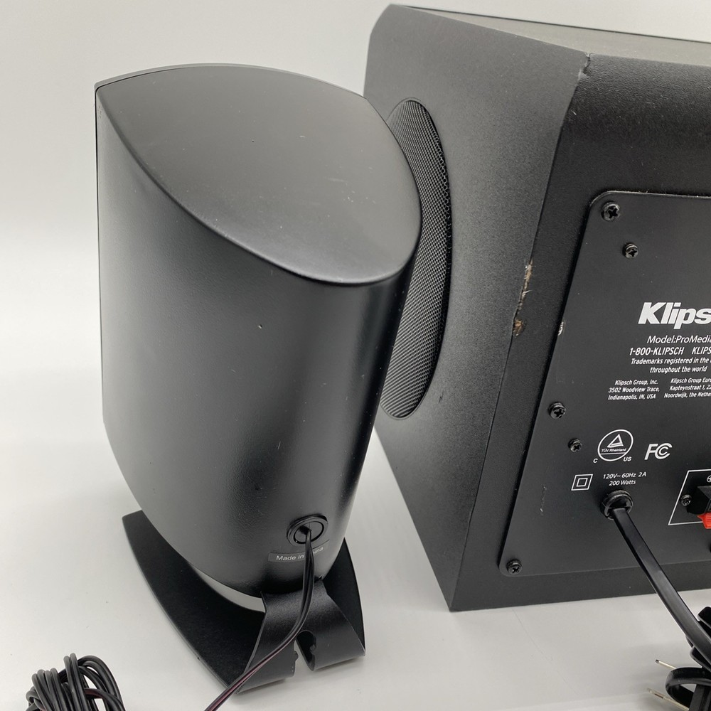Klipsch ProMedia 2.1 THX Certified Computer Speaker System, Subwoofer, Grills