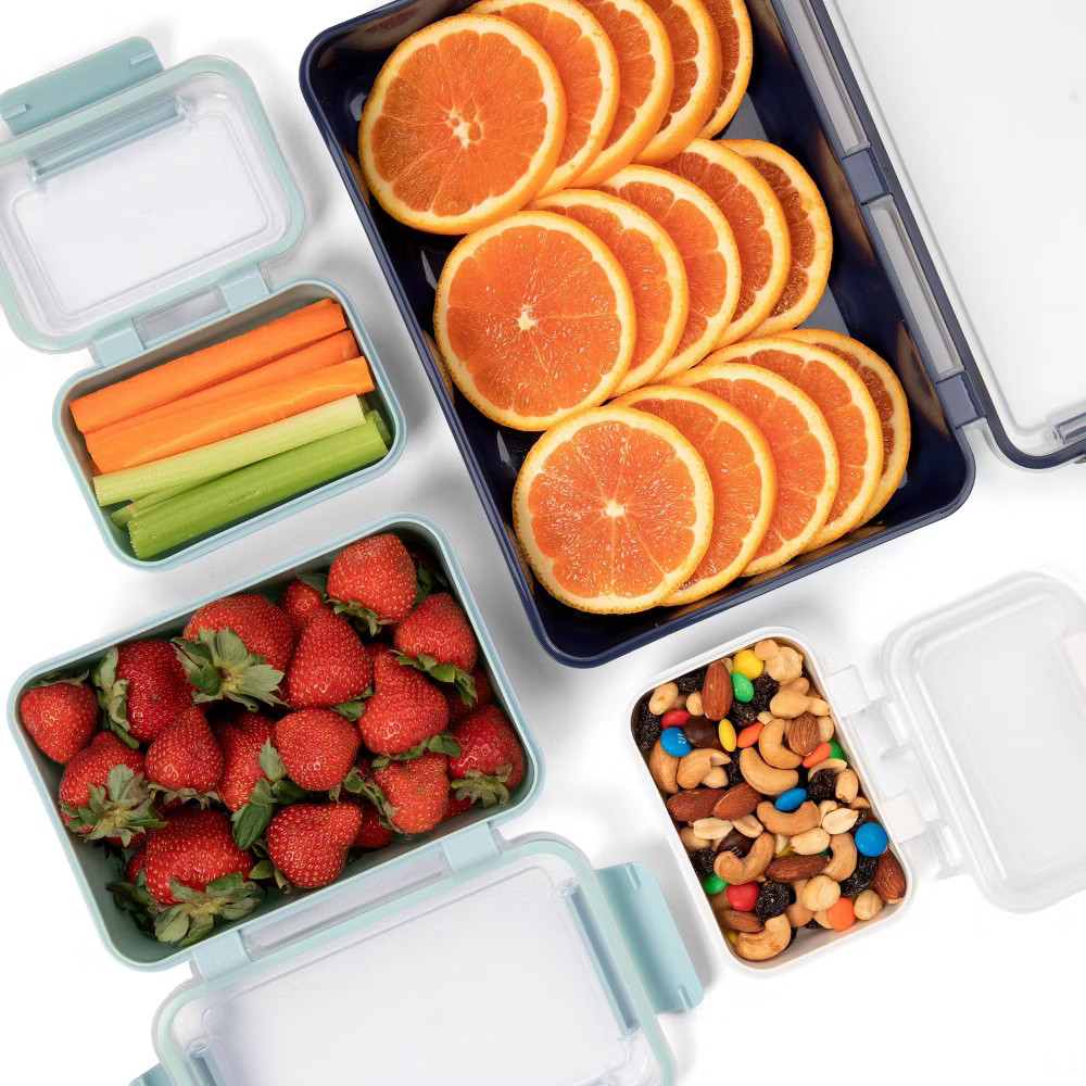 SnapLock Rectangular Food Storage Containers - 20pc