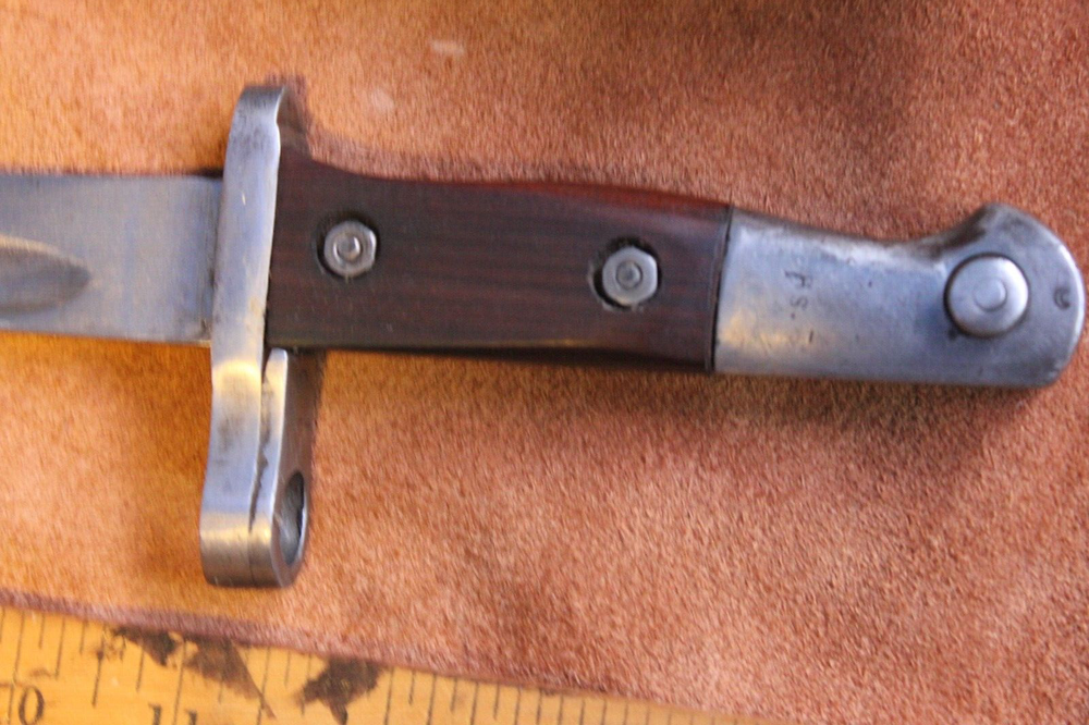 WW2 Modified M1935 Turkish Mauser Bayonet Marked AS