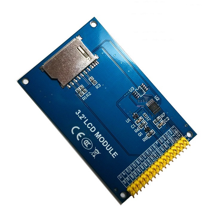 1PCS 3.2"inch TFT LCD Display Module + Touch Panel & SD Card Cage for Arduino T