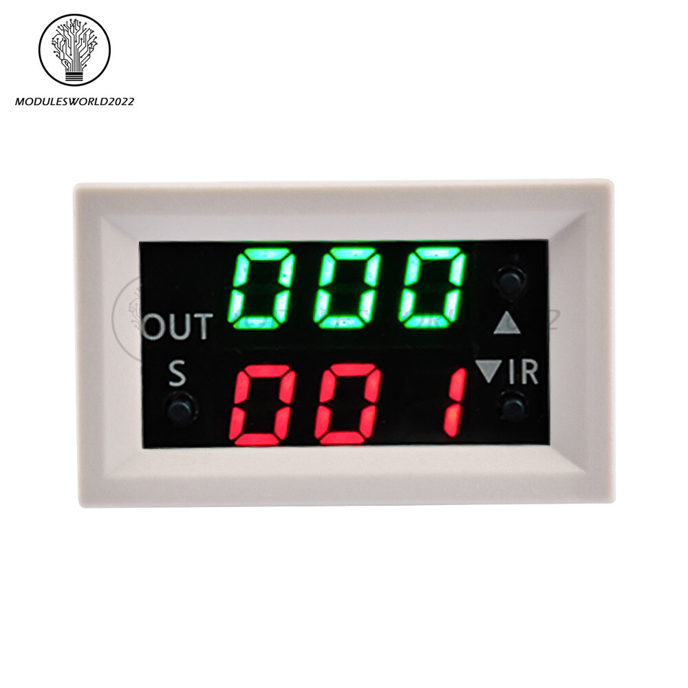 T2401-N DC12V Delay Dual Display Digital Time Relay Module Cycle Timer Control