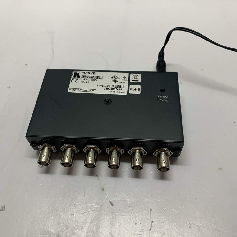 KRAMER 105VB 1:5 COMPOSITE VIDEO DISTRIBUTION AMPLIFIER High Resolution Video DA