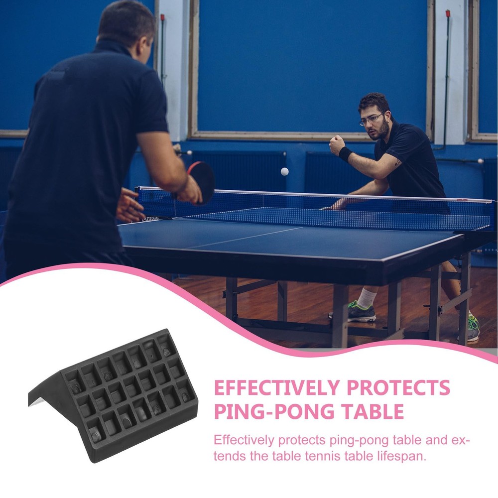 Table Tennis Table Corner Guard 4Pack Indoor Desk Corner Wrap Plastic Protect...