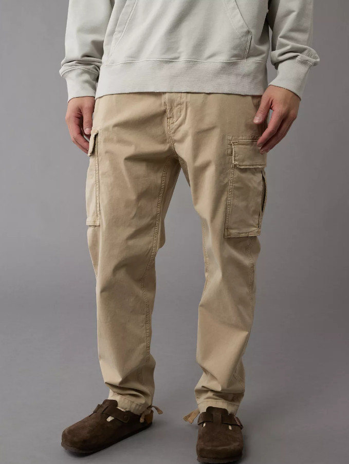 AE Flex Lived-In Cargo Pant, Light Khaki